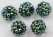 Green Resin bracelet Ball  14mm