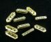 clear gold Plated Crystal Rhinestone Spacer 3 holes bar Beads 18x6x4mm AAA
