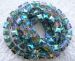 high quality green Crystal cube faceted 8mm AAA