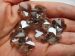 10p grey silver Crystal faceted flower 18mm AAA pendants charms