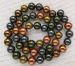 high quality genuine multiple south sea shell pearl round 8mm AAA green grey brown