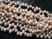 100% natural Peach Fresh Water  freshwater Pearls pear teardrop 8x6mm AAA