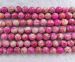 L genuine pink treated natural Imperial sea sediment jasper round 10mm AAA