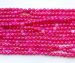 R pink agate round faceted 06mm AAA