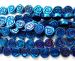 blue hematite carved roses flowers 10mm AAAA