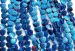 blue Plated Hematite puffy leaves heart 08mm AAA