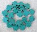 Blue Turquoise Cross 20mm AAA