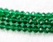 Blue Green Crystal rondelle faceted 10x8mm AAA