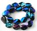 blue Mystic Crystal faceted oval 18x13mm AAA