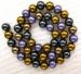 high quality genuine multiple south sea shell pearl round 8mm AAA blue brown green