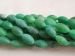 green Matt frosty Agate drum 17x10mm AAA