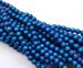 matt frosty blue hematite round 06mm AAA