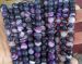matt frosty Purple banded Agate round 08mm AAA striped