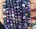 matt frosty Purple banded Agate round 10mm AAA striped