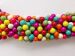 Multi-coloured howlite round 08mm AAA