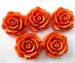 Orange reformed Coral Rose flower 20mm