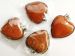 orange gold stone heart pendant 35x32mm AAA
