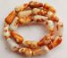 orange cream fire spots agate teardrop pear 20x10mm AAA