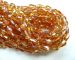 orange mystic Crystal teardrop faceted 12x8mm AAA