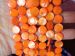 Orange Mother of Pearl shell coin 11mm AAA