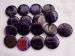 purple striped Madagascar banded Agate coin 40mm AAA