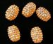 Orange Pineapple resin bracelet ball 22x14mm AAA 5p
