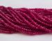 plum red chalcedony Rondelle Faceted about 4x3mm AAA