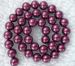 high quality plum purple south sea shell Pearl round 06mm AAA