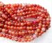 red dragonvein agate round faceted 06mm AA