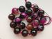 rose Pink drusy quartz Agate round faceted 16mm AAA S