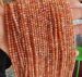 100% natural sunstone round faceted 03mm AAA orangemixed