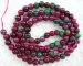 Ruby zoisite colour (green rose pink) agate round 06mm AAA