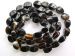 Black agate twist 8x6mm AAA