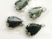 moss agate teardrop pendant 36x27mm AAA