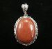 goldstone sandstone oval pendant 50x40mm AAA