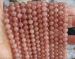 clearance--100% natural genuine strawberry quartz round 7.5mm-8mm AAA