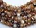 banded brown Agate round 10mm AAA striped AAA