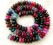multi-coloured multiple Dragonvein agate rondelle 8x4mm AAA