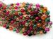 multiple rock crystal Quartz Round Graduated 14mm to 6mm AAA green red orange ipink