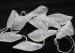 White agate carved lily flower 38x18mm AAA