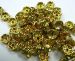yellow gold Plated Crystal Rhinestone Spacer Beads 10mm AAA