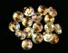 yellow Mystic Crystal faceted coin 14mm AAA