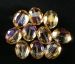 champagne Crystal oval faceted 20x15x10mm AAA R