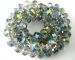 y Green Mystic Crystal faceted  rondelle 8x6mm AAA