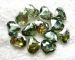 y green Mystic Crystal heart 18x16mm AAA