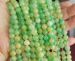 yellow green jade round 08mm AAA