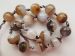 16pcs brown drusy quartz Agate round faceted 12mm AAA