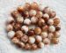 spots brown Malaysian jade round 10mm AAA white